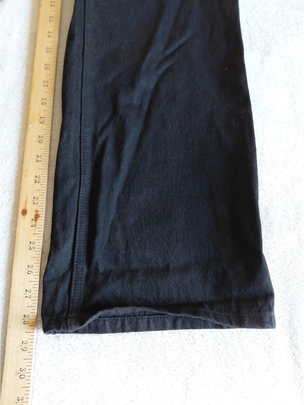 Hollister Womens Low Rise Baggy Jeans Short Size 0 W25 Black Wash Denim - Picture 8 of 9
